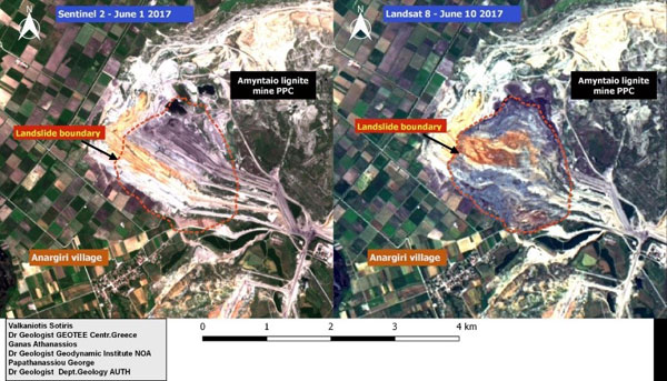 Anargyroi landslide