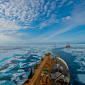 Image for Satellites guide ships in icy waters through the cloud