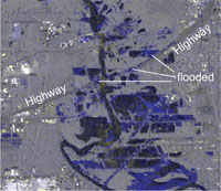 Detailed view of floods