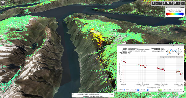 Copernicus Sentinel-1 data fuel Norwegian ground motion service