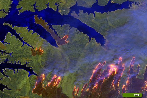 Copernicus Sentinels work together to monitor wildfires