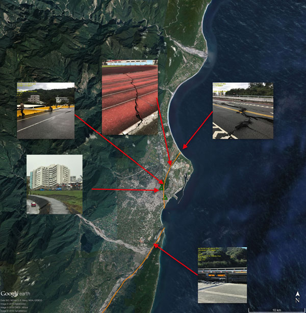 Sentinel-1 provides support in Taiwan's earthquake
