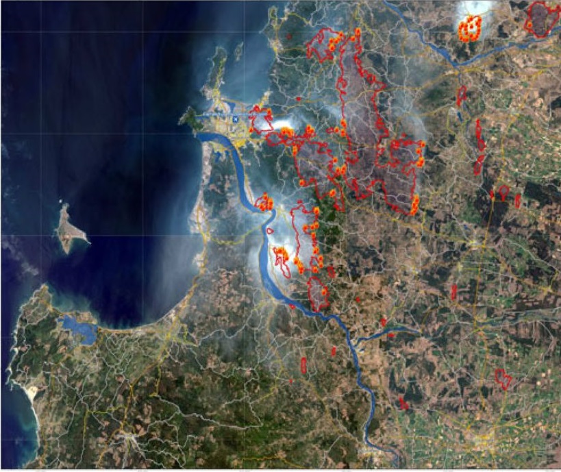 Sentinels provide valuable support to International Disasters Charter