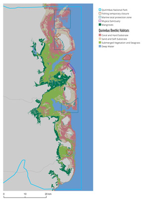 Benthic habitat map