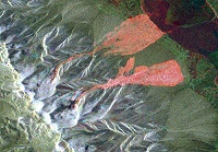 Sentinel-1 false colour image of Tibet Glaciers