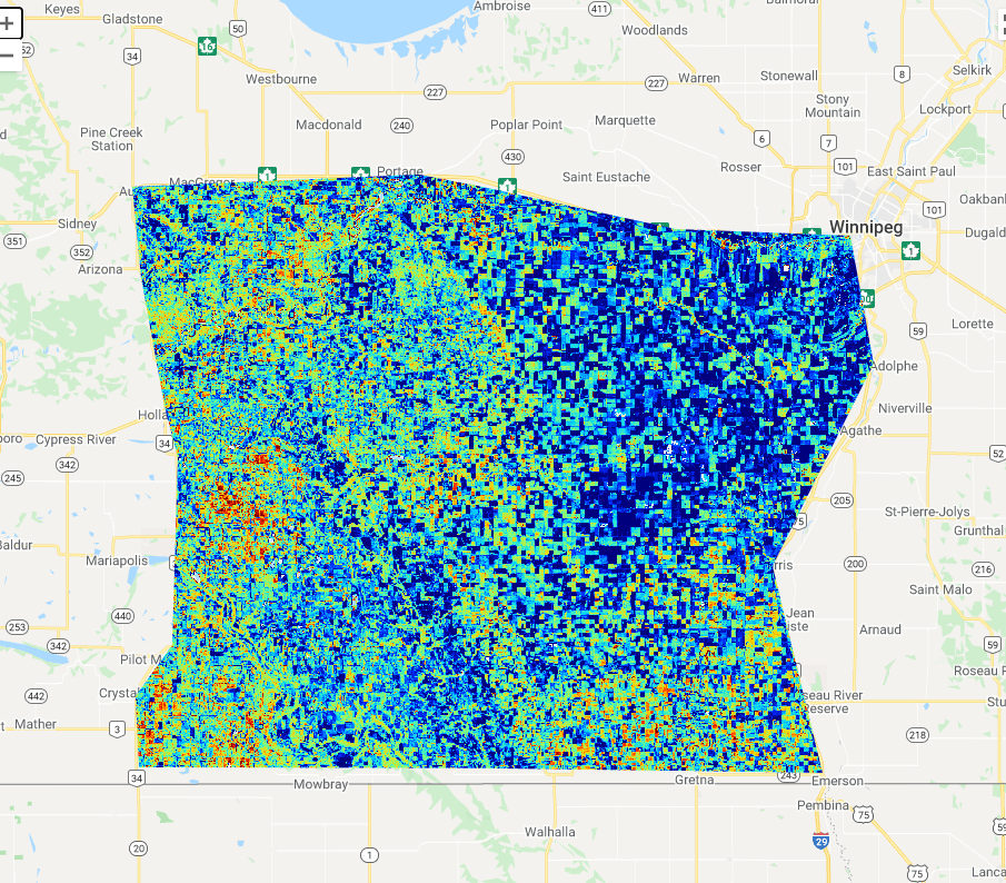 LEAF vegetation map