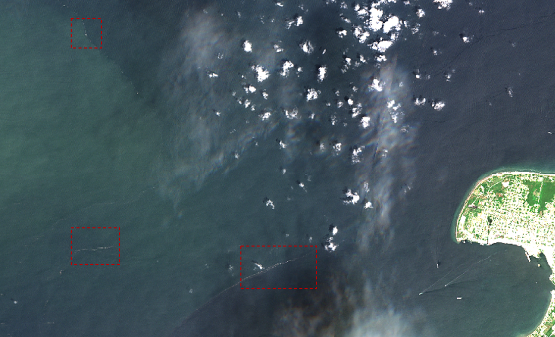 Image for Copernicus Sentinel-2 benchmark dataset for detection of dense marine plastic accumulations
