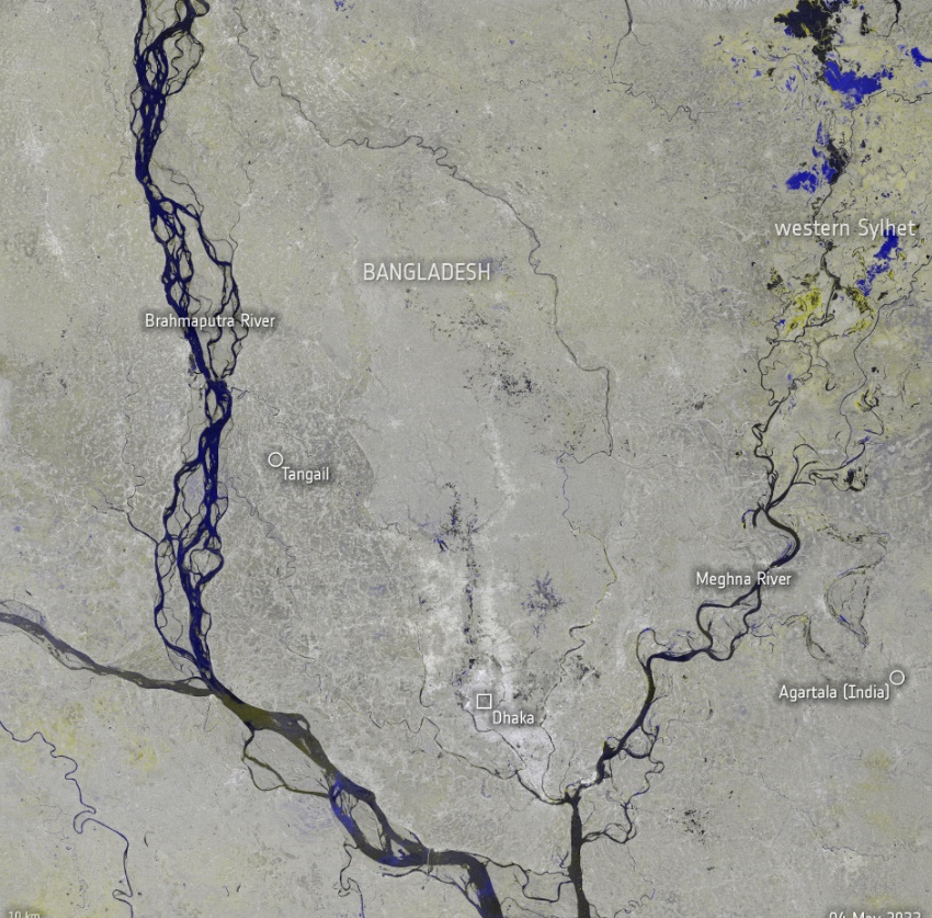 Image for Copernicus Sentinel-1 accelerates flood relief efforts in Bangladesh