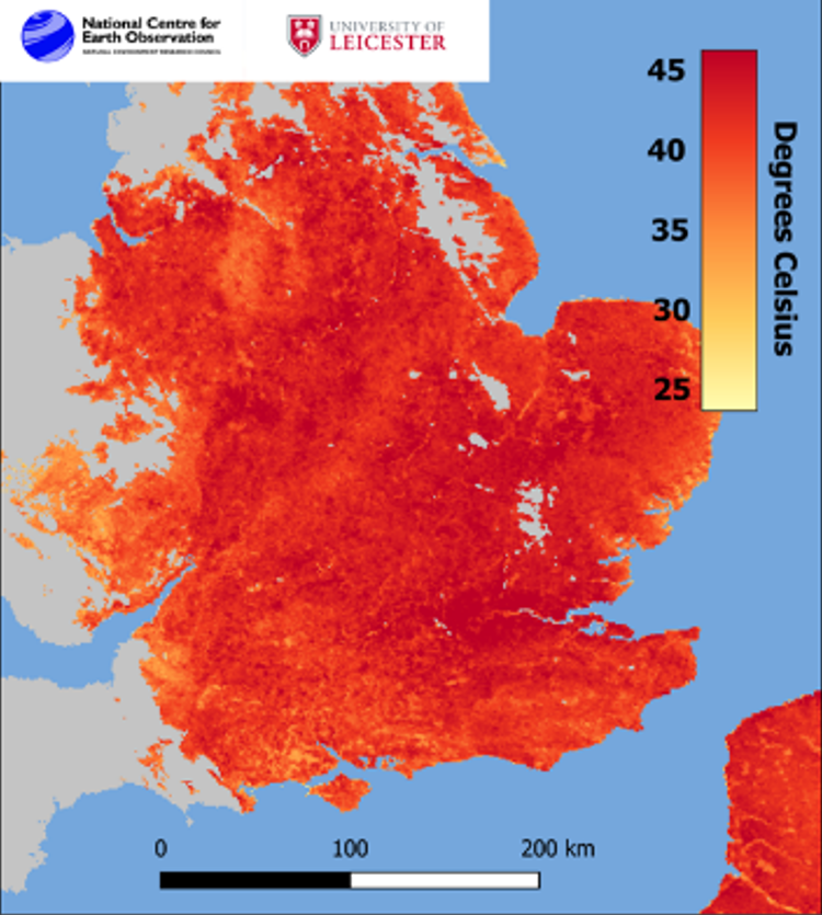 Image for Copernicus Sentinels help to put Europe’s heatwave into context