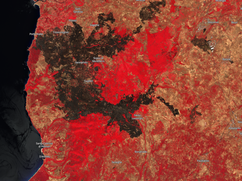 Image for Copernicus Sentinel-2 supports Sardinia in management of forest fires