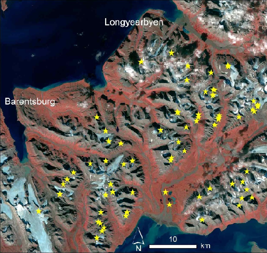Sentinel-1 spots avalanches in Svalbard